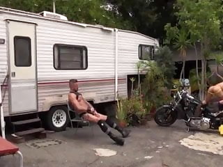 Старые+Молодые Two Bikers and a twink