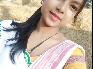 College Assamese gf showing her nude body